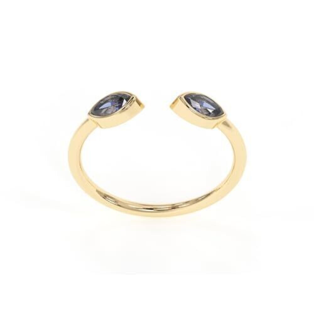 5365 Sapphire Rings, 18K Gold Rings Teen Girls That Don't Tarnish - Real